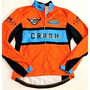 Owayo Cycling Jersey Full Zip Orange Crush NICA MTB Mens Jacket Sz 6